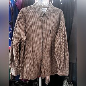 Columbia Men's Brown & Tan Checkered Shirt l
XL